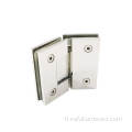 Slim profile frameless shower door hinges